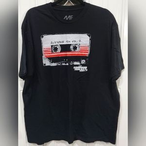 Guardians of the Galaxy vol 2 cassette tape black T-shirt size XXL